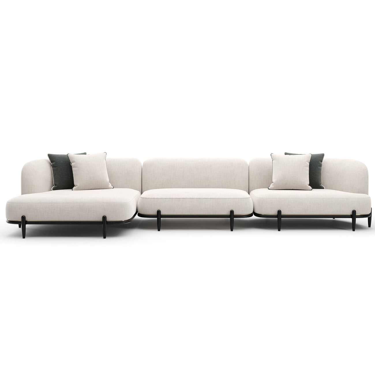 Caracole Madera Large RT Chaise Sectional Sofa