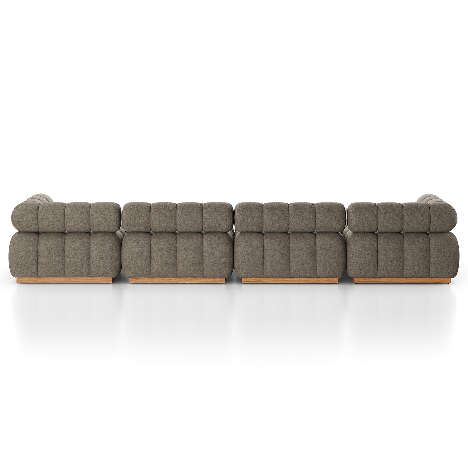 Four Hands Roma Outdoor 4-Piece Sectional with Ottoman