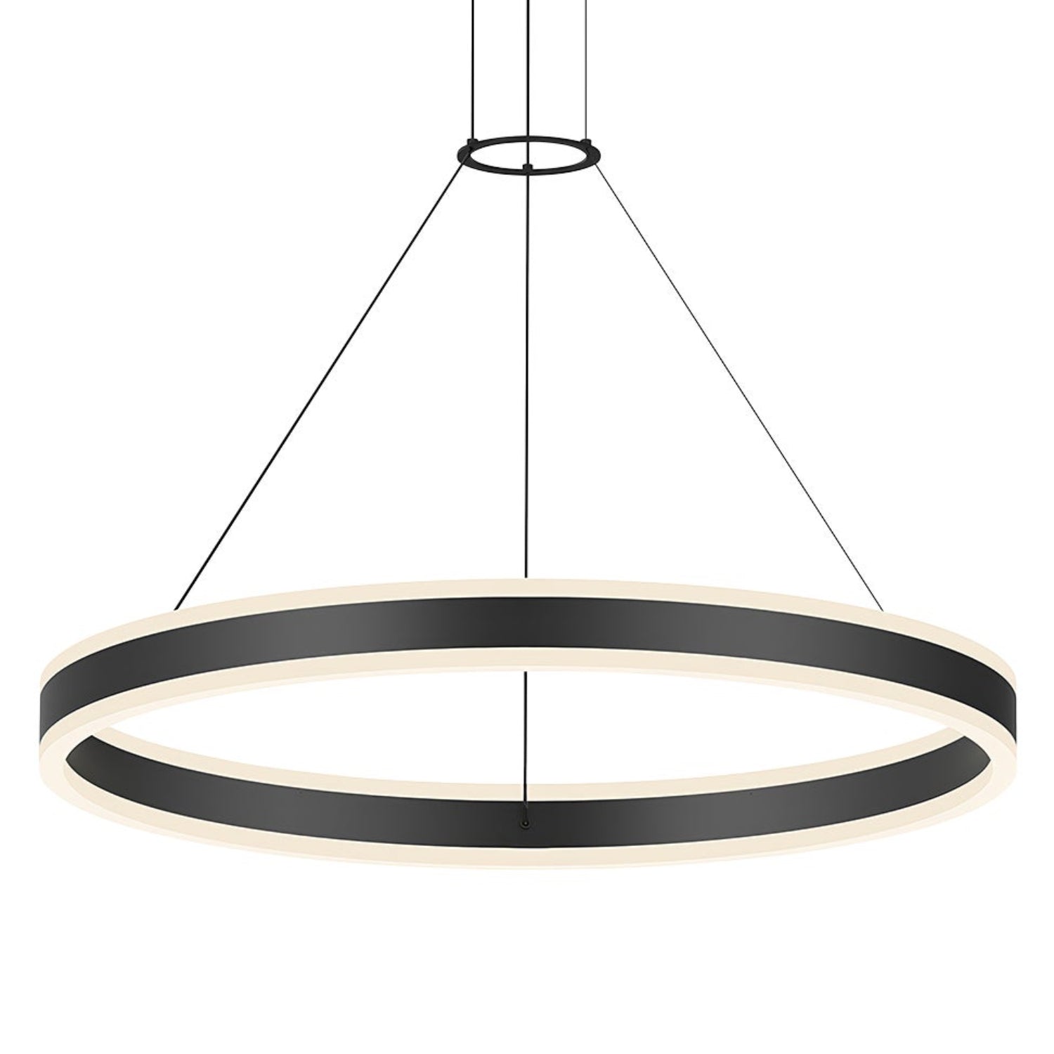 Sonneman Double Corona Satin Black 2305.25 Pendant