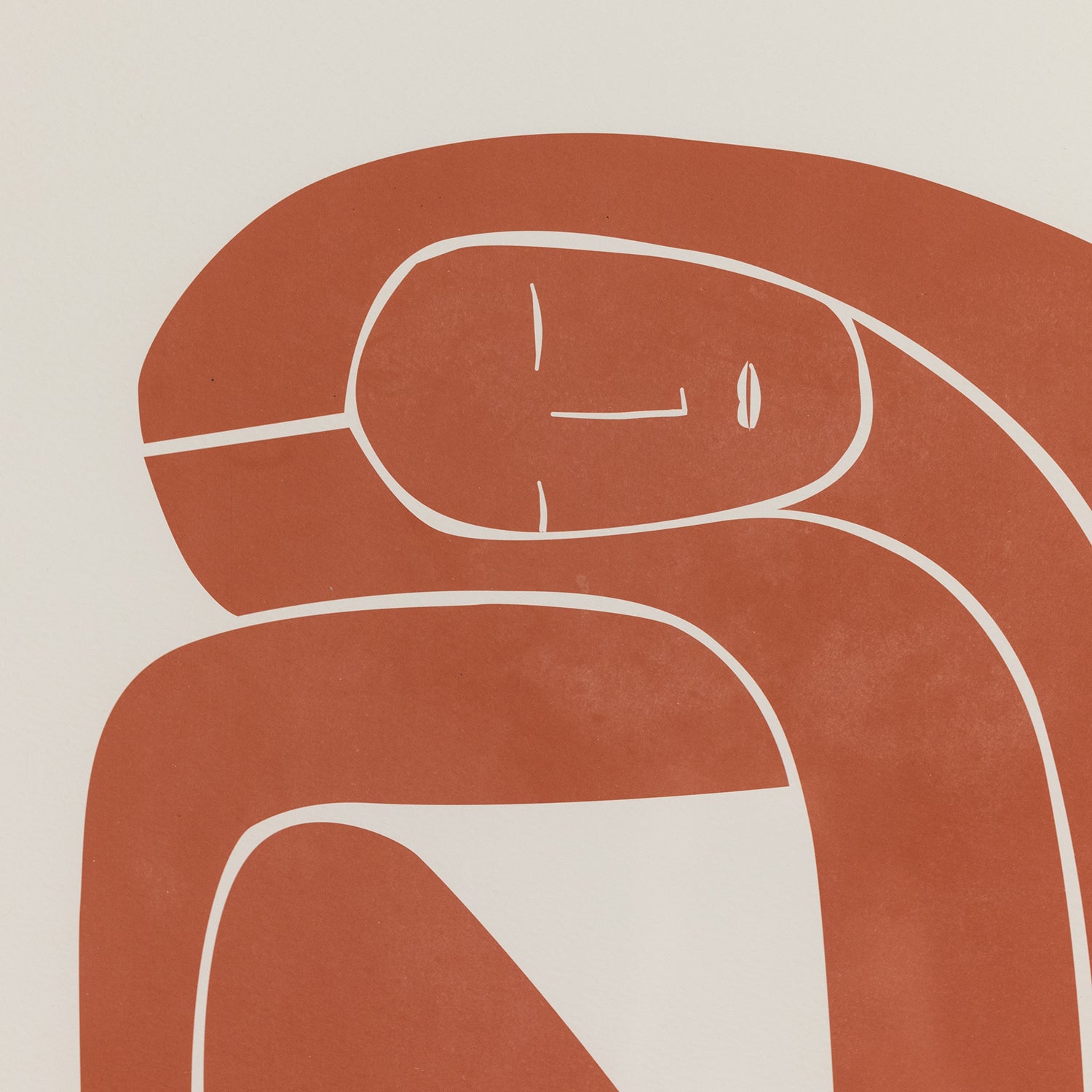 Four Hands Figurative Figure Terracotta Framed Artwork