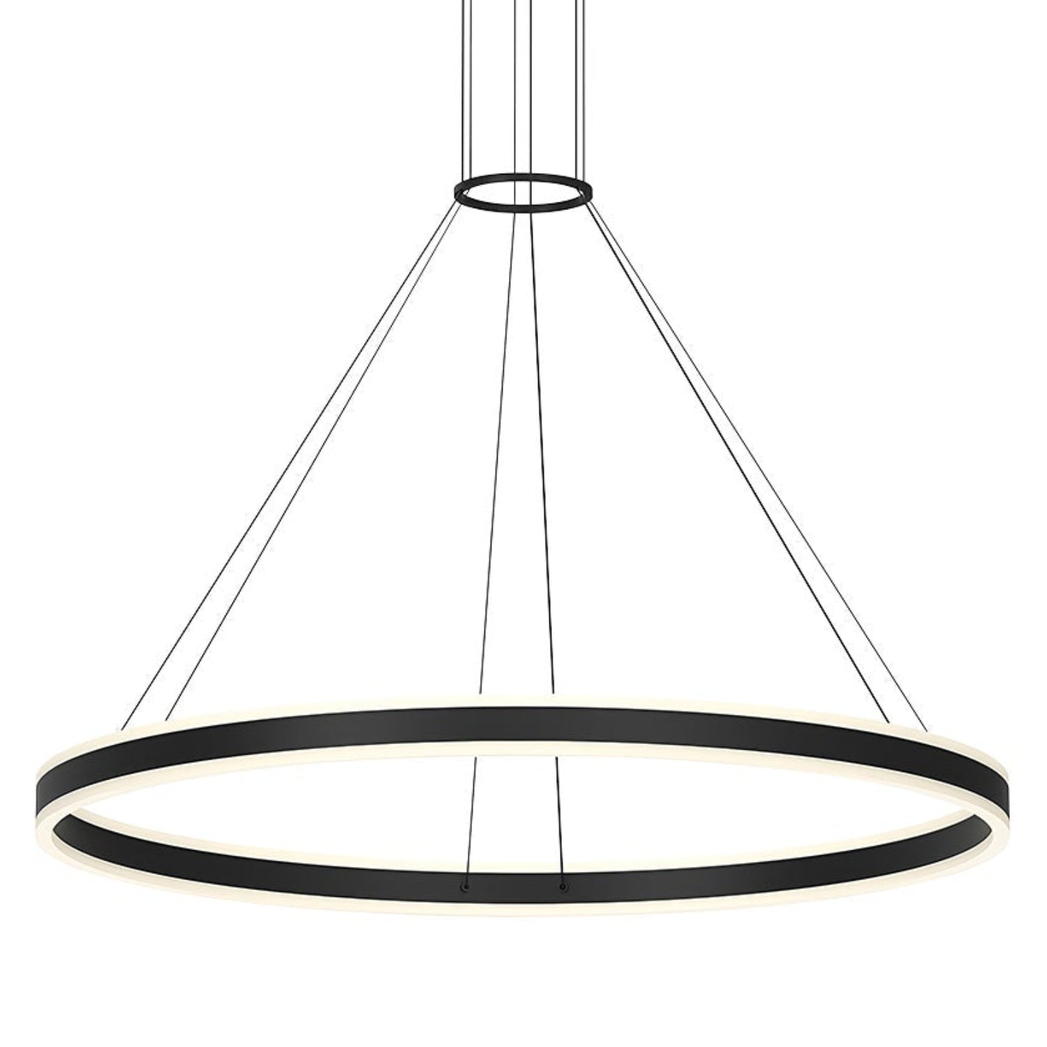 Sonneman Double Corona Satin Black 2307.25 Pendant