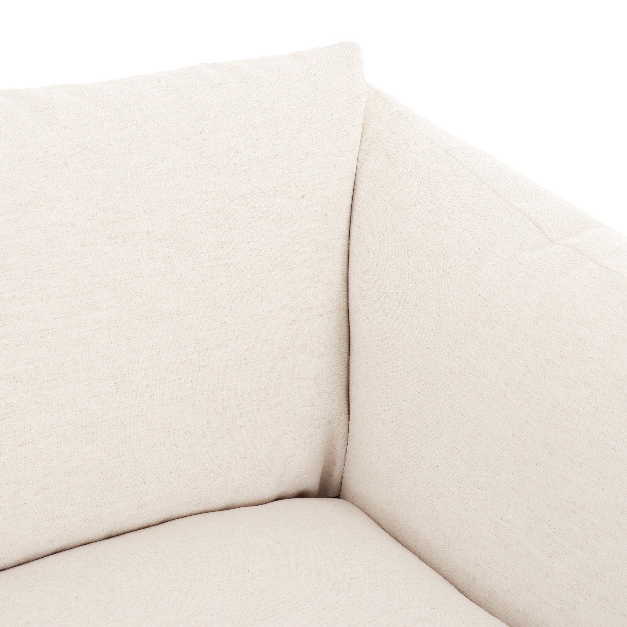 Four Hands Habitat Crypton Nomad Snow 2 Piece Sectional Sofa close-up detail