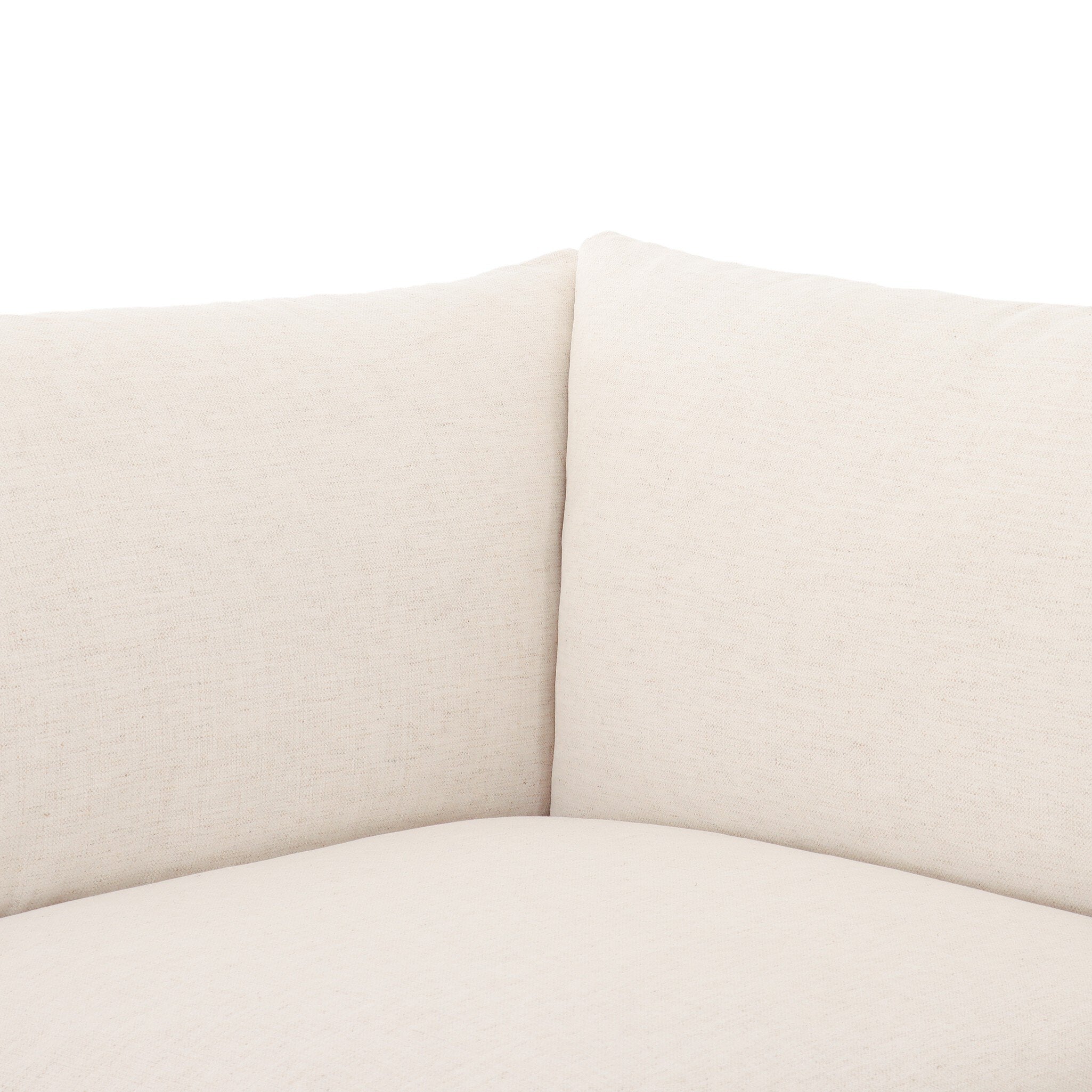 Four Hands Habitat Crypton Nomad Snow 3 Piece Sectional Sofa — edge and joinery detail