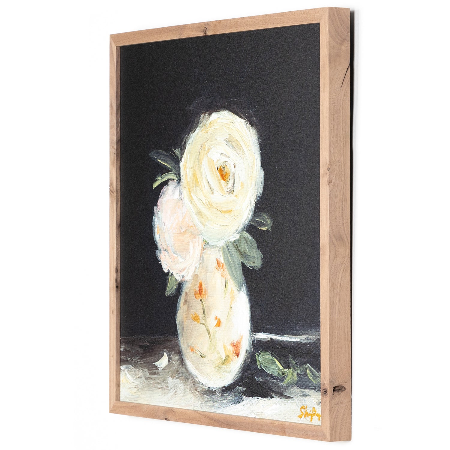 Four Hands Flowers in Vase Framed Artwork