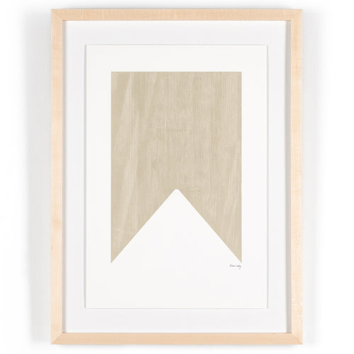 Four Hands Triangle in Taupe Framed Artwork