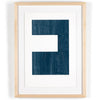 Four Hands Negative III in Blue Framed Artwork