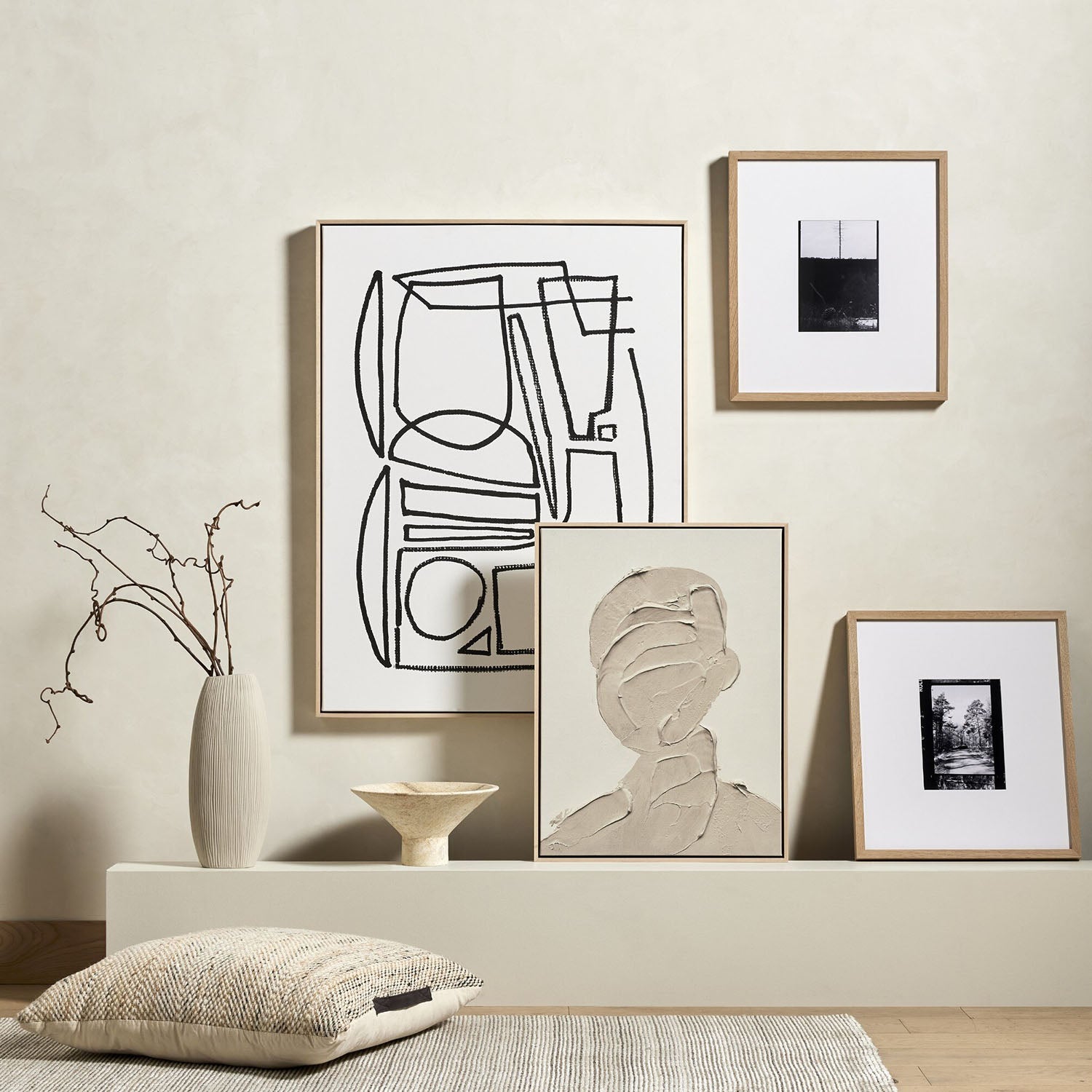 Four Hands Portrait 5 Framed Artwork