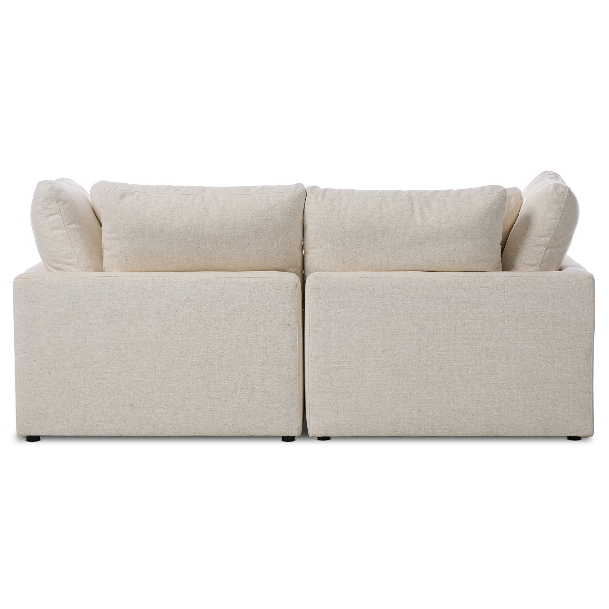 Four Hands Stevie Crypton Nomad Snow 2 Piece Sectional Sofa — back view