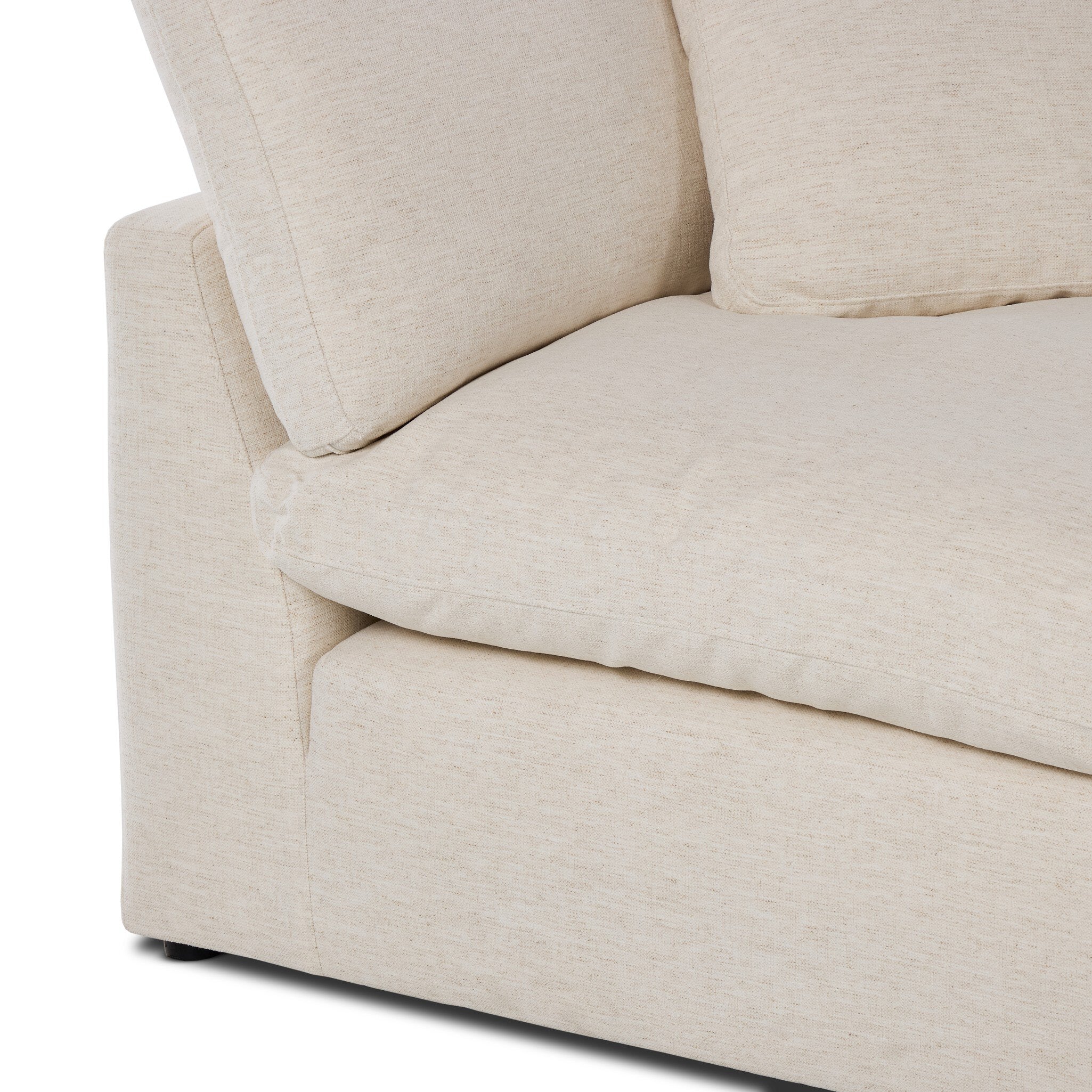 Four Hands Stevie Crypton Nomad Snow 3 Piece Sectional Sofa — texture detail
