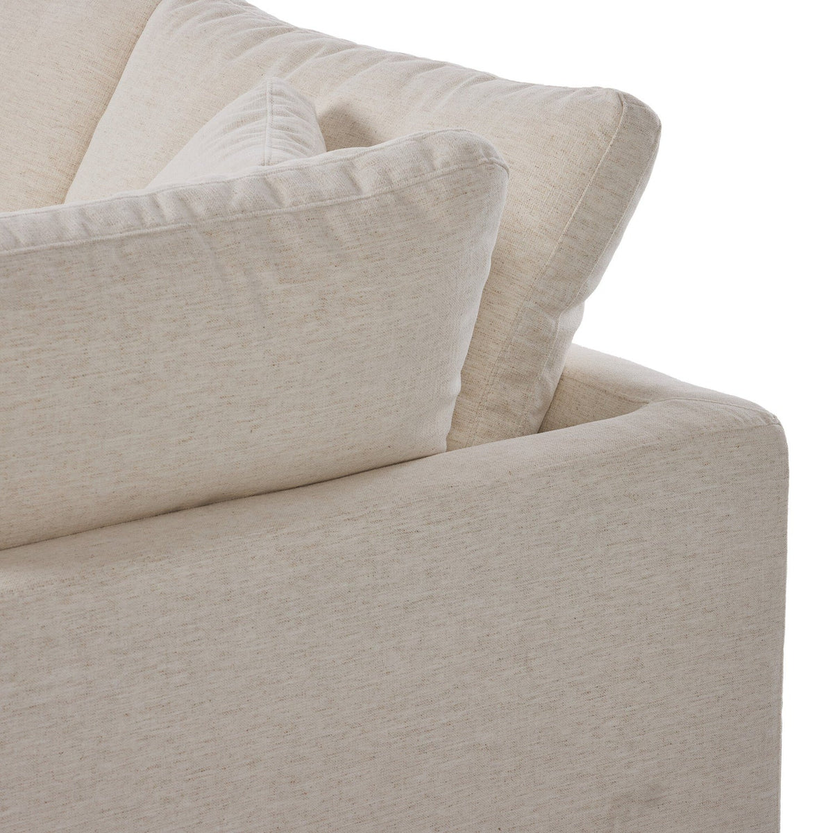 Four Hands Stevie Crypton Nomad Snow 3 Piece Sectional Sofa — construction detail