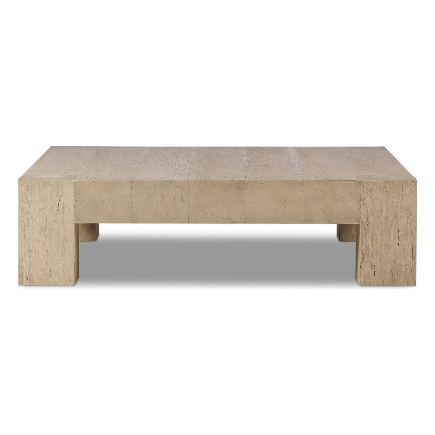 Four Hands Abaso Whitewash Rustic Coffee Table