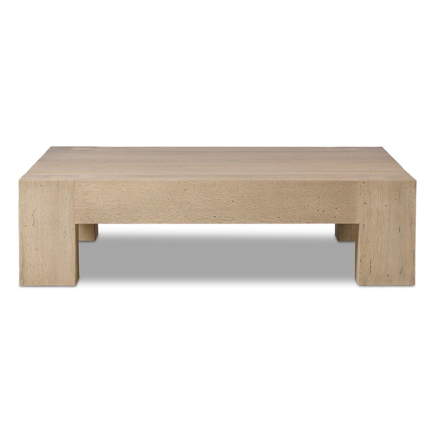 Four Hands Abaso Whitewash Rustic Coffee Table