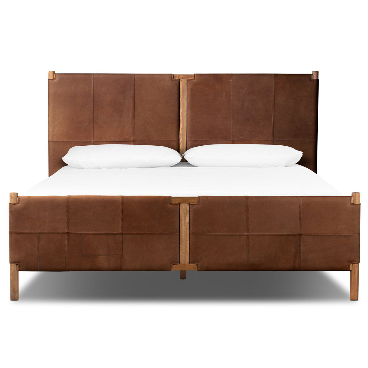 Four Hands Salado Leather Bed