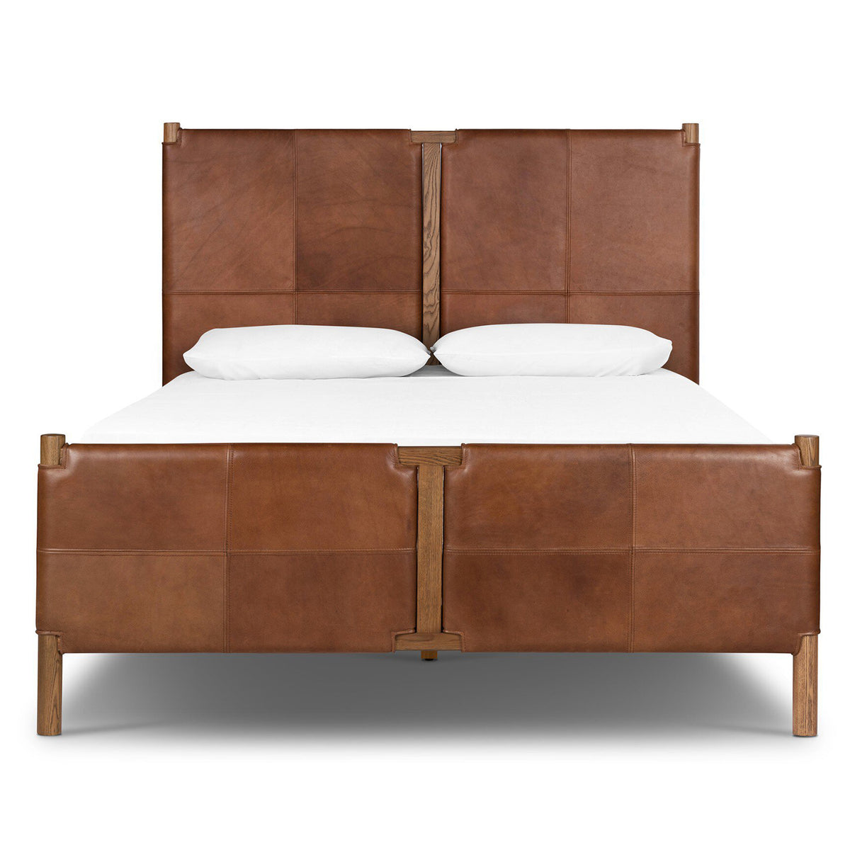 Four Hands Salado Leather Bed