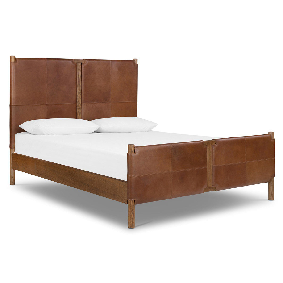 Four Hands Salado Leather Bed