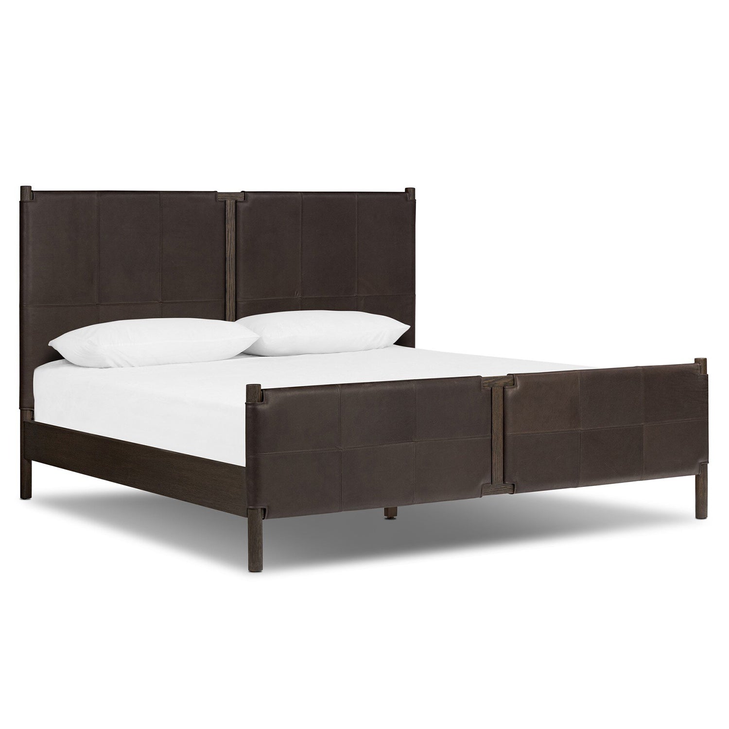 Four Hands Salado Leather Bed
