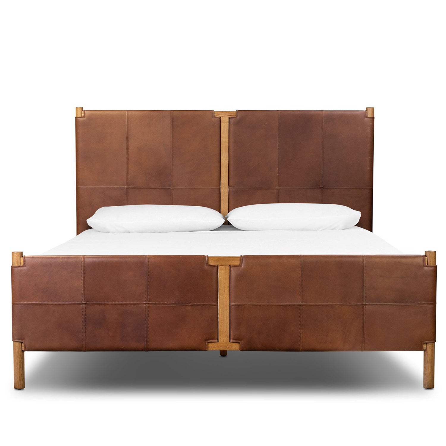Four Hands Salado Leather Bed