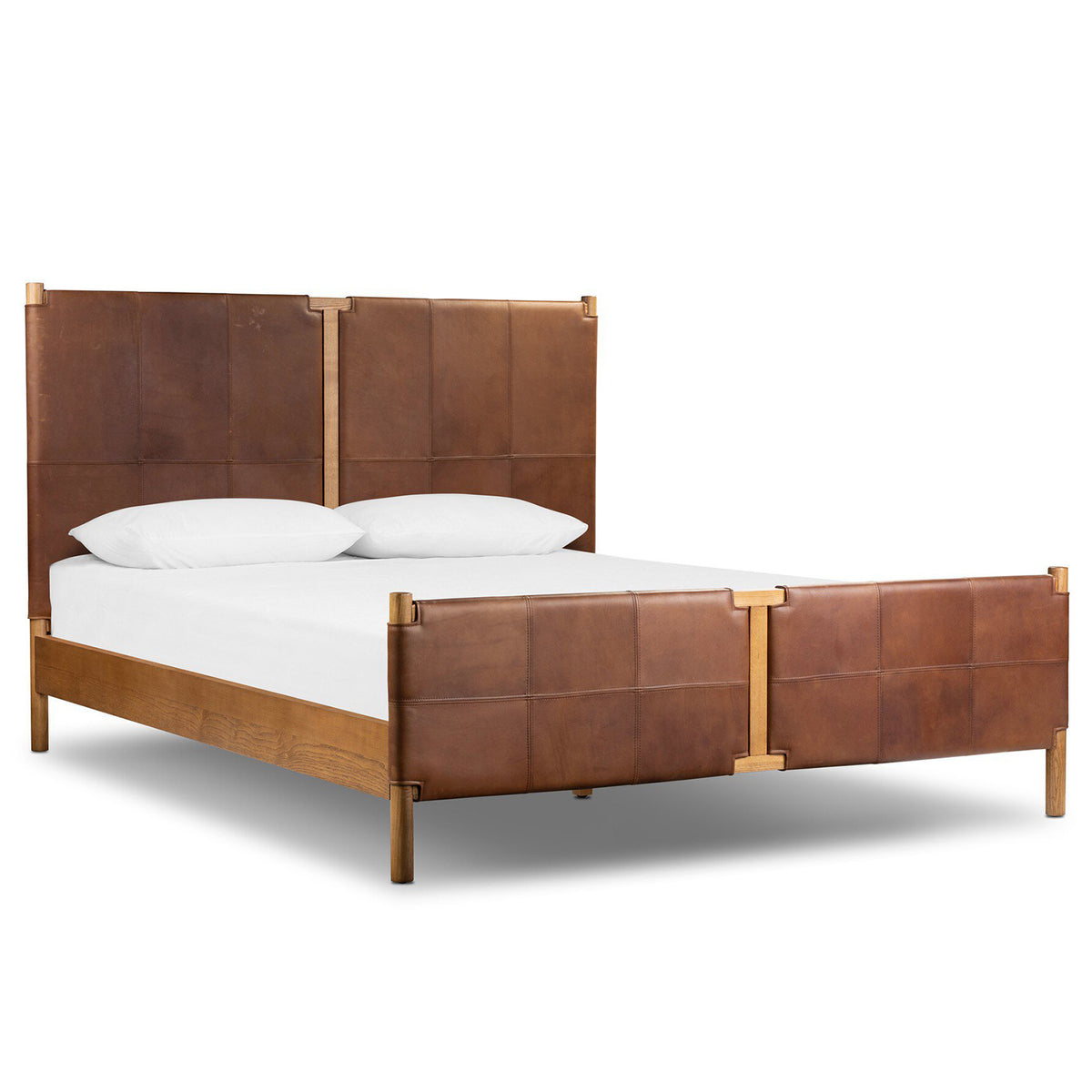 Four Hands Salado Leather Bed