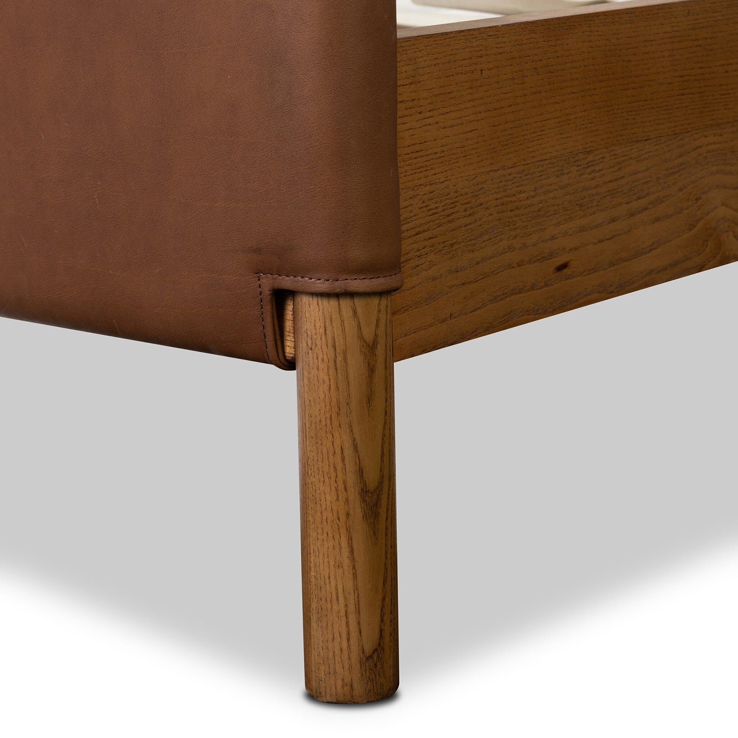 Four Hands Salado Leather Bed