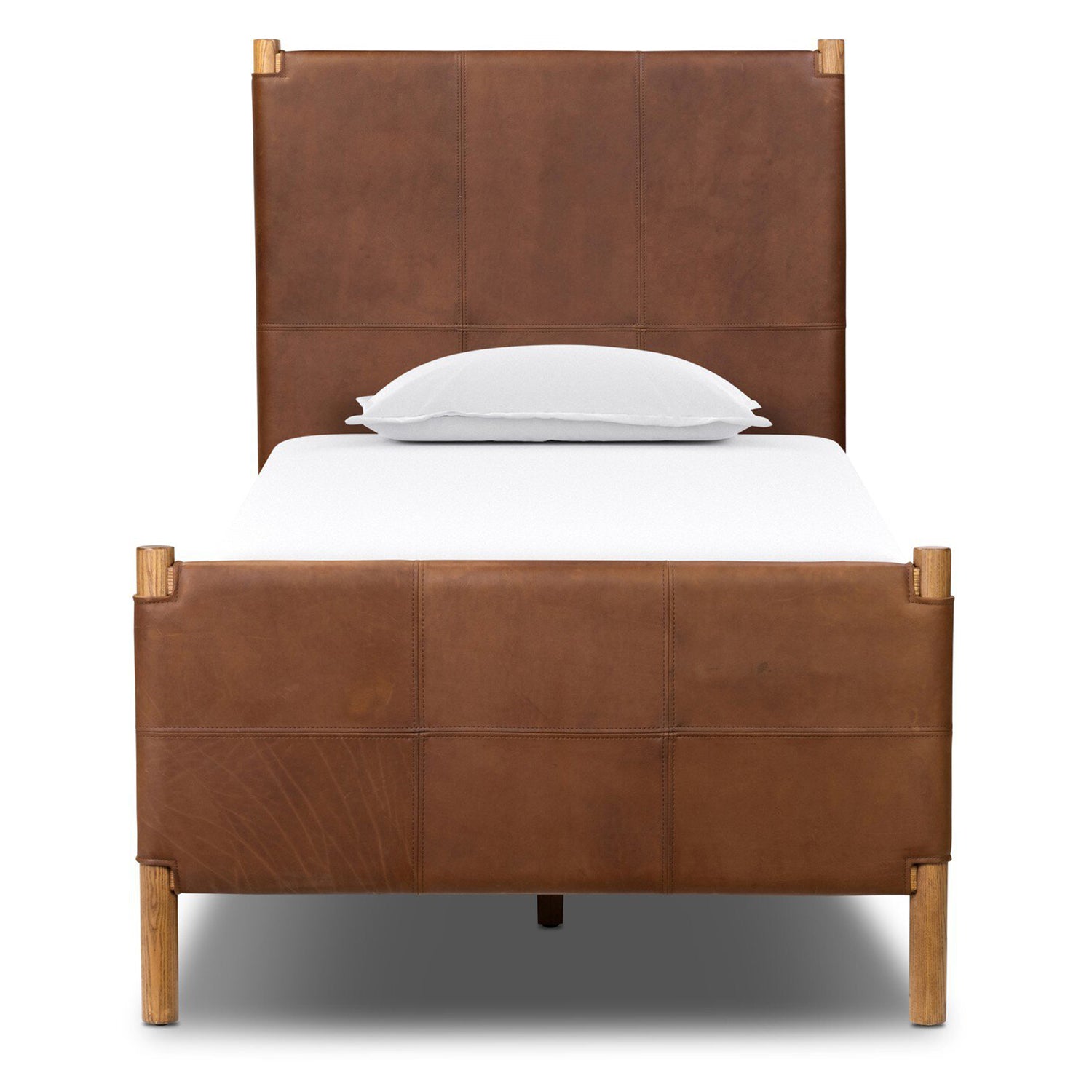 Four Hands Salado Leather Bed