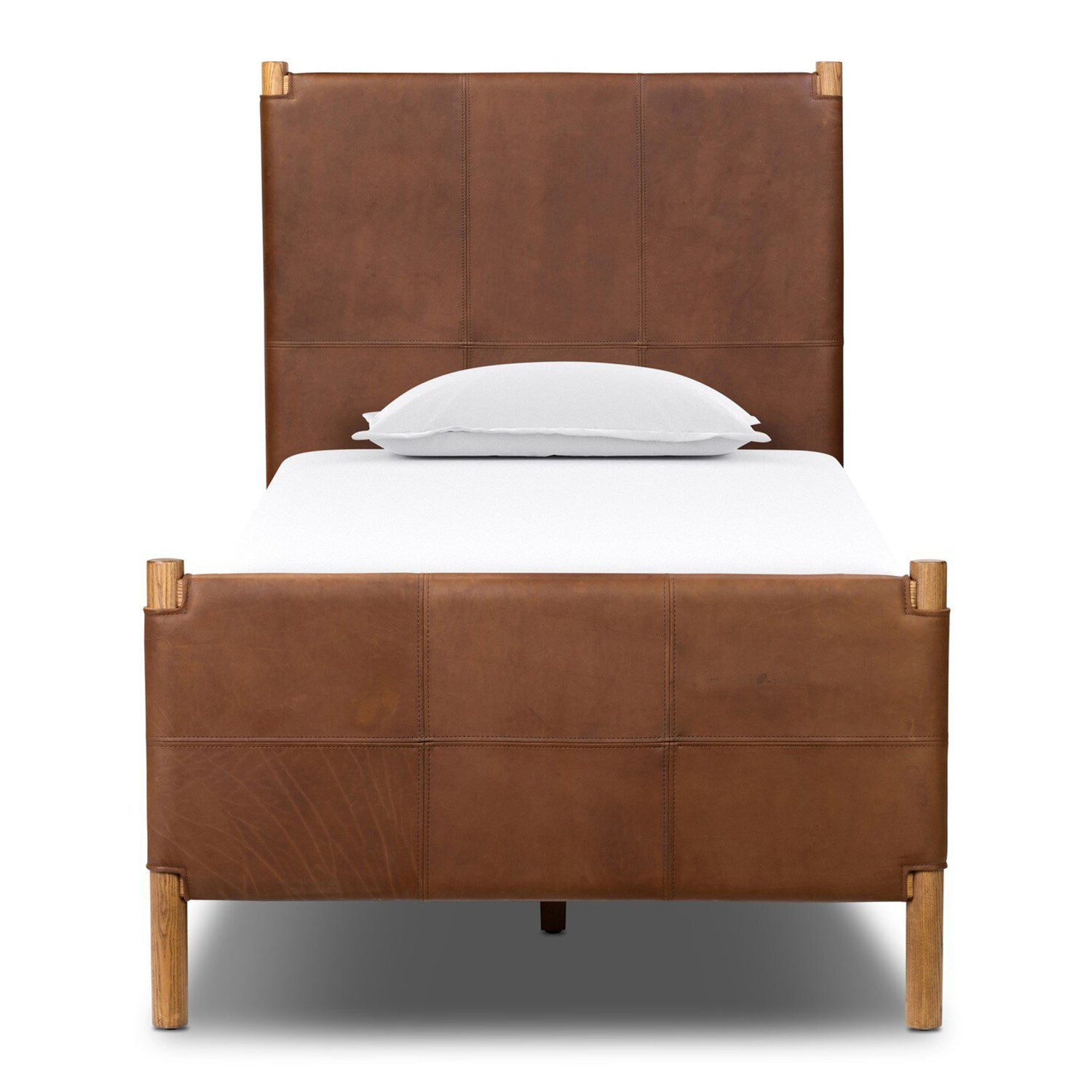 Four Hands Salado Leather Bed