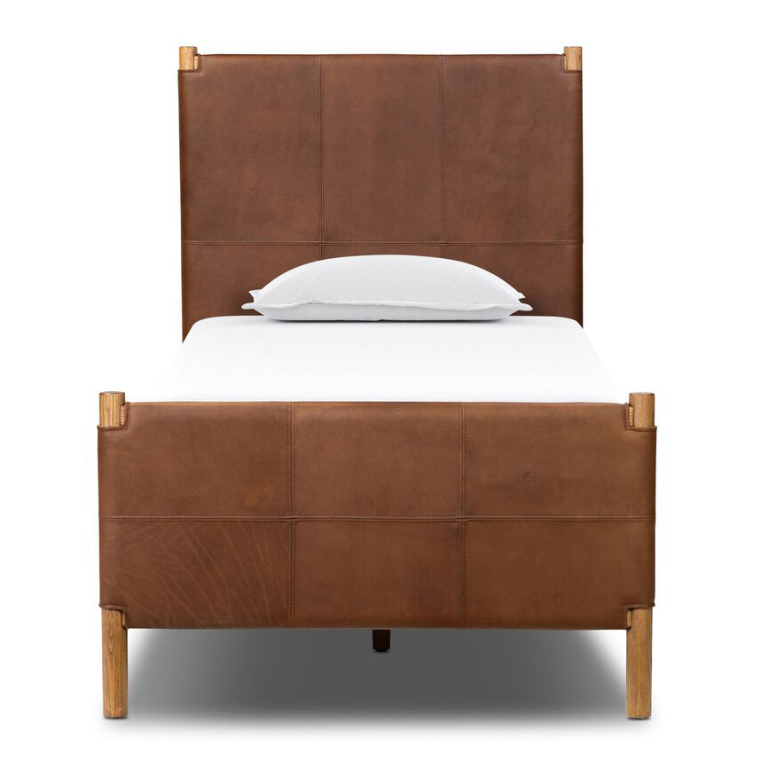 Four Hands Salado Leather Bed