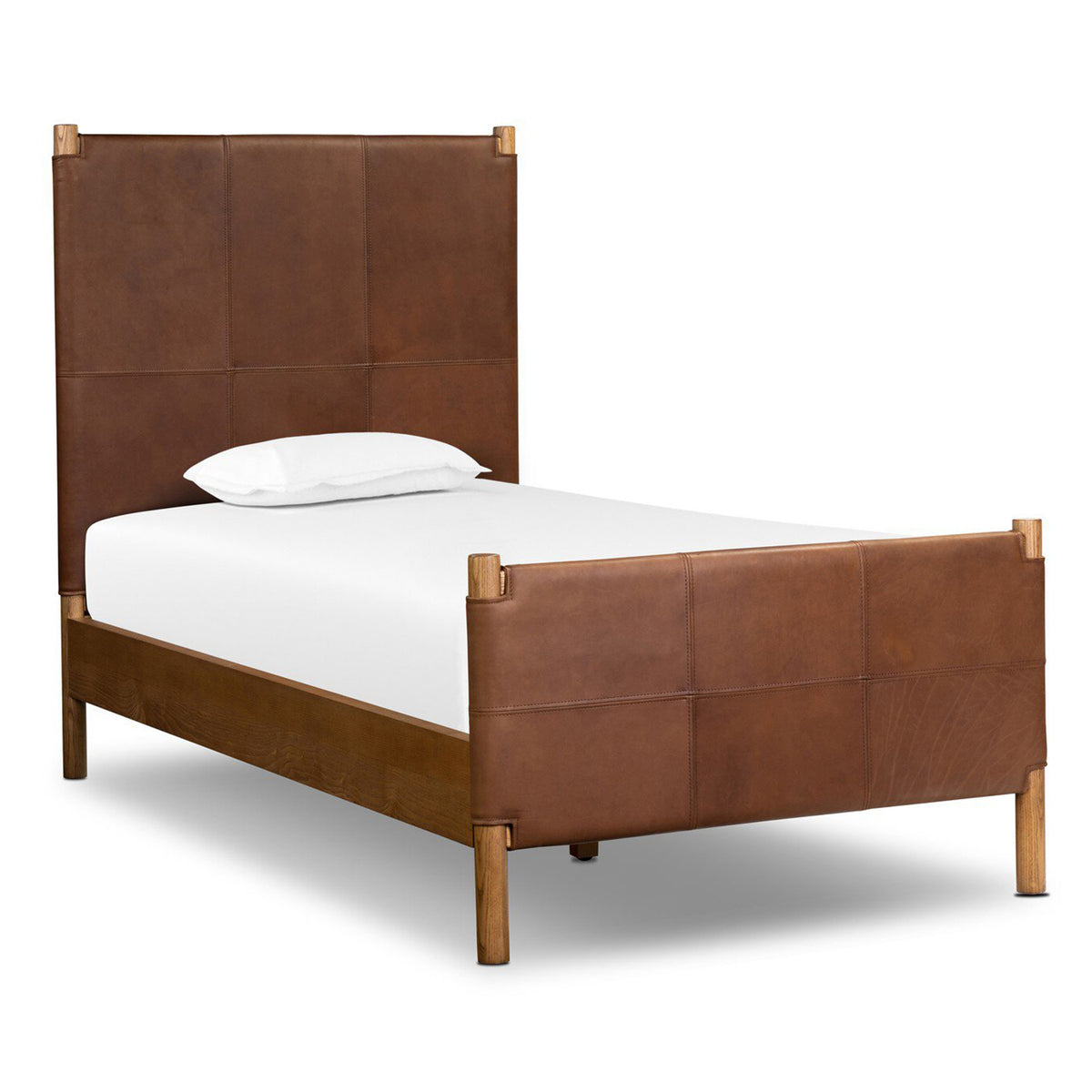 Four Hands Salado Leather Bed