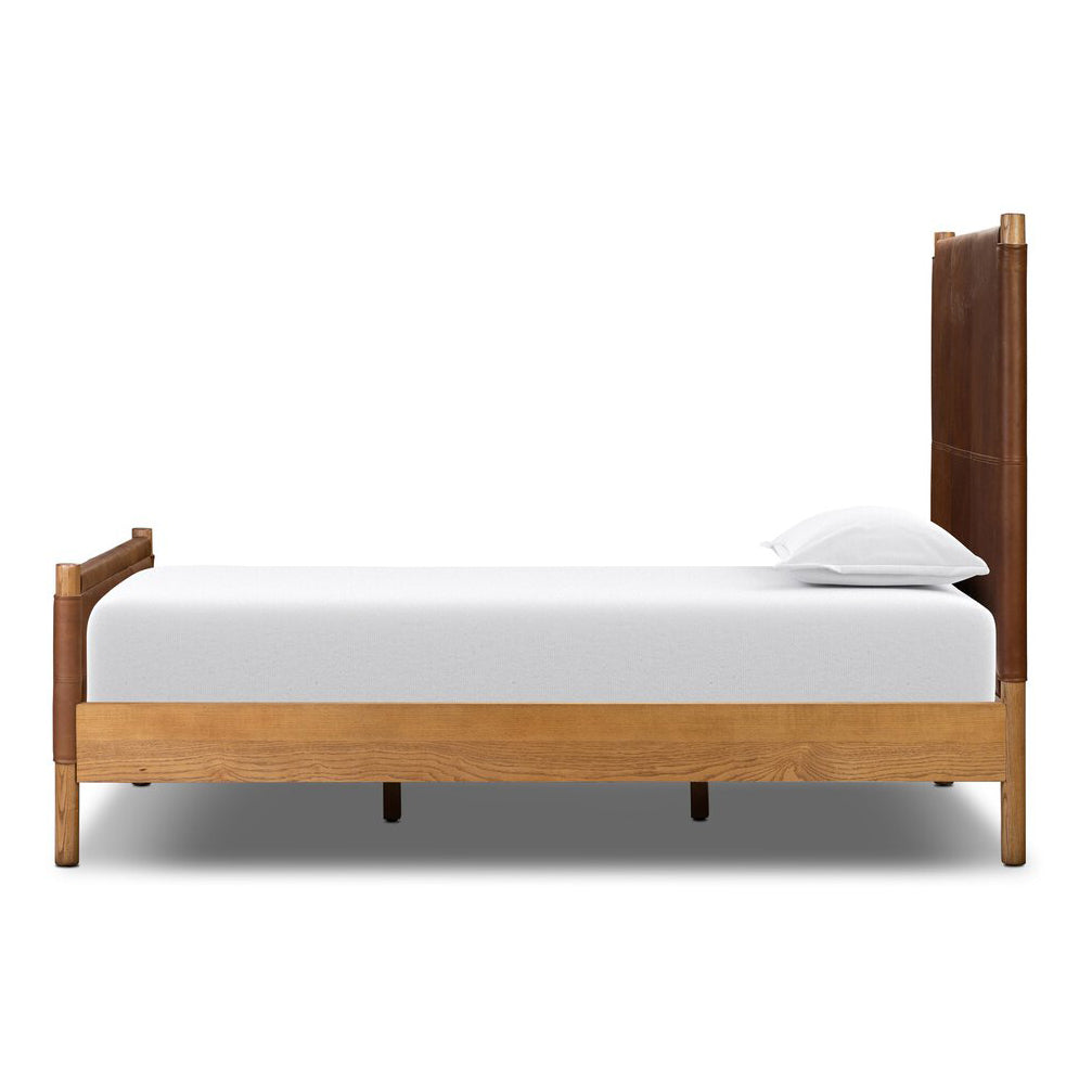 Four Hands Salado Leather Bed