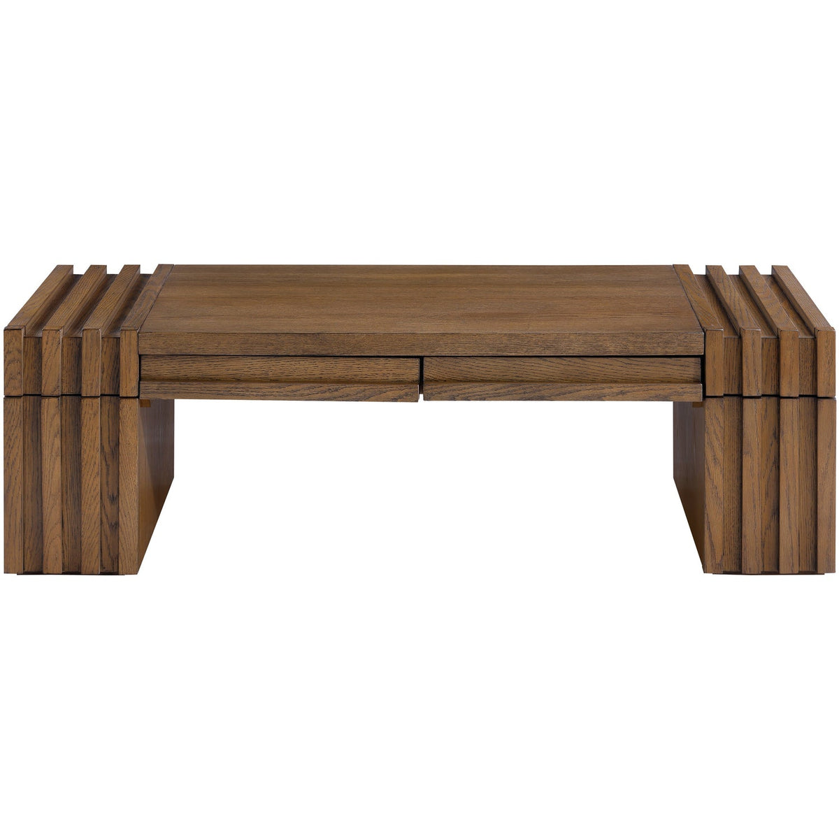 Stanton Brown Oak Veneer And Solid Wood Coffee Table