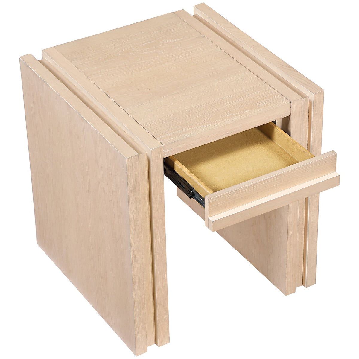 Stanton Natural Oak Veneer And Solid Wood End Table Set of 2