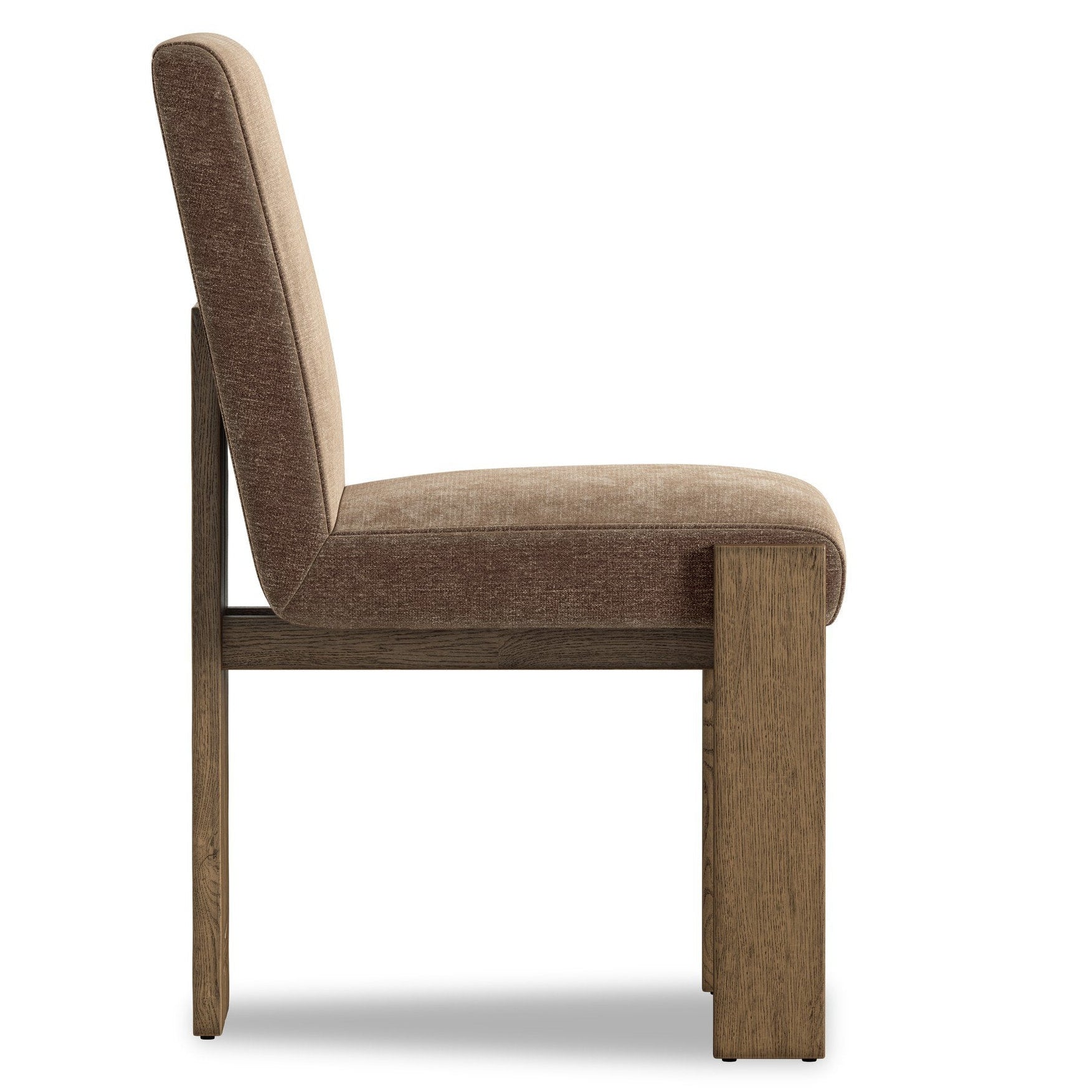Four Hands Roxy Altair Mushroom Dining Chair — side view