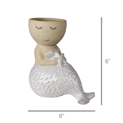Sitting Mermaid Cachepot