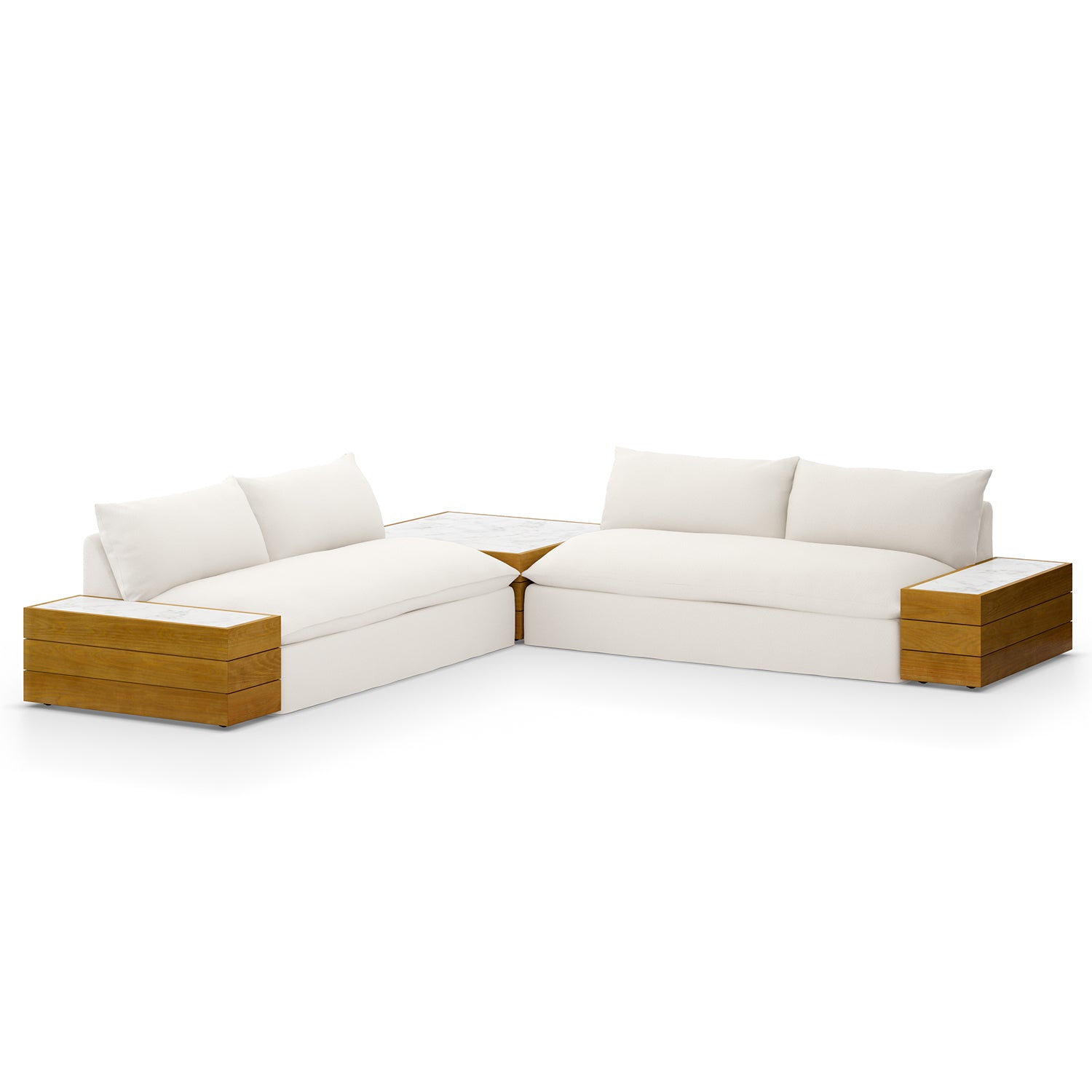Four Hands Grant 2 Piece Outdoor Sectional Sofa - Final Sale