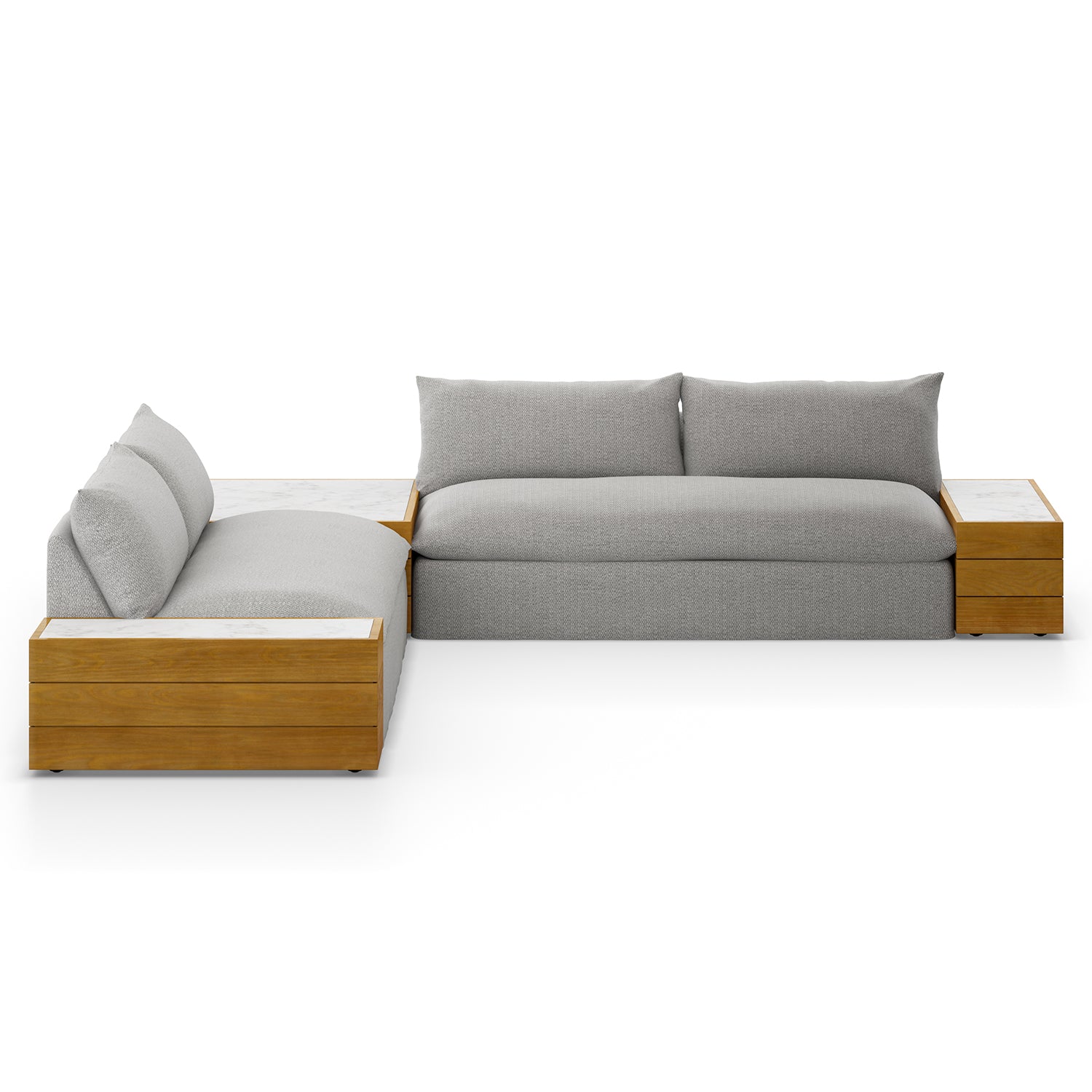 Four Hands Grant 2 Piece Outdoor Sectional Sofa - Final Sale
