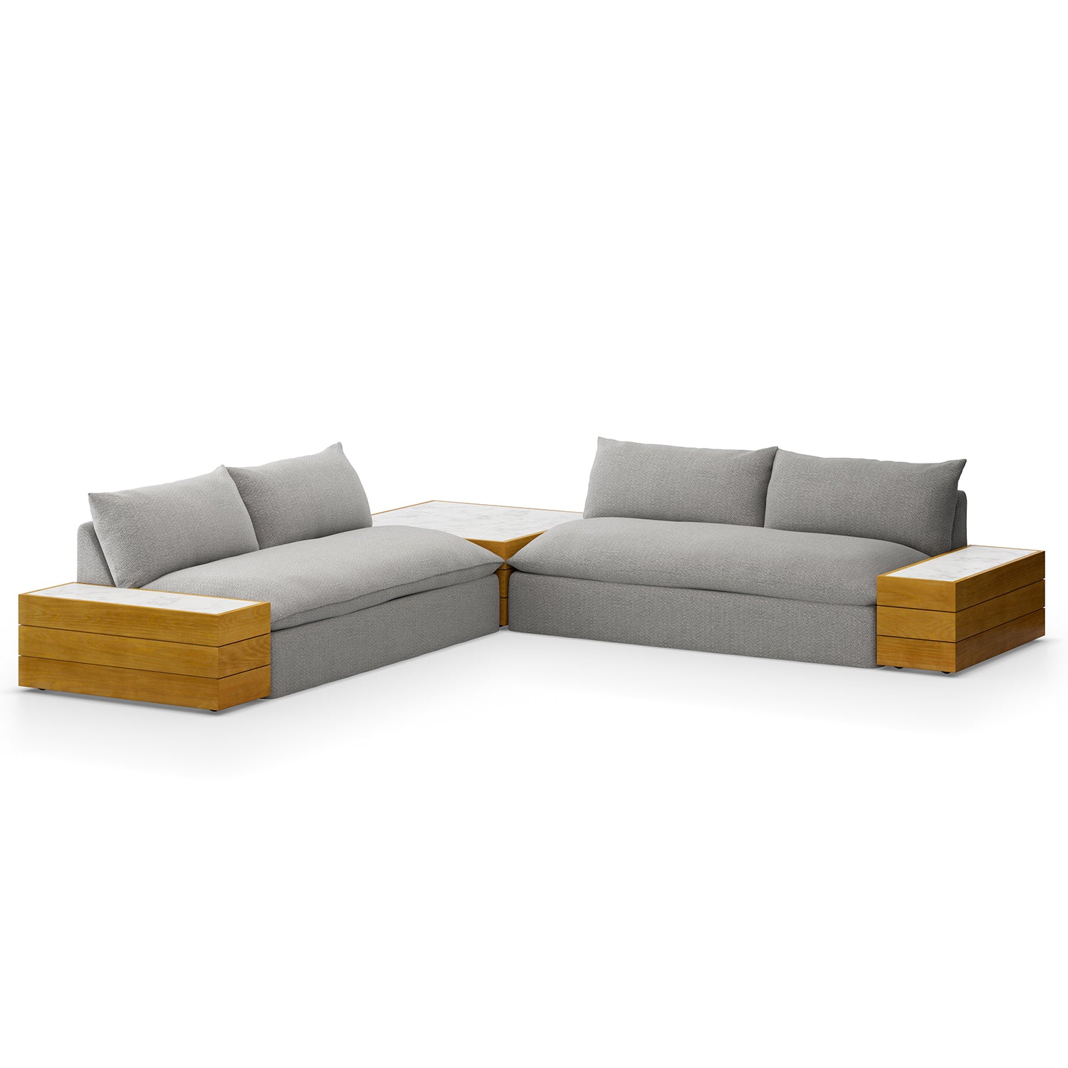 Four Hands Grant 2 Piece Outdoor Sectional Sofa - Final Sale