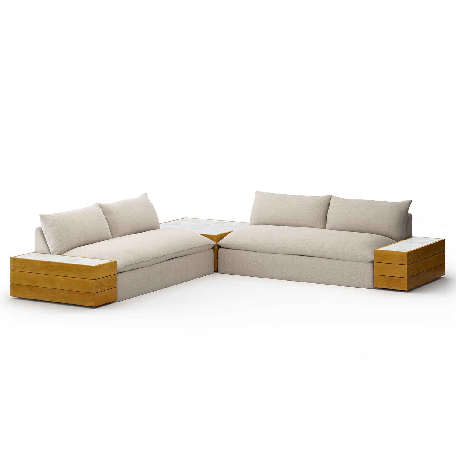 Four Hands Grant 2 Piece Outdoor Sectional Sofa - Final Sale