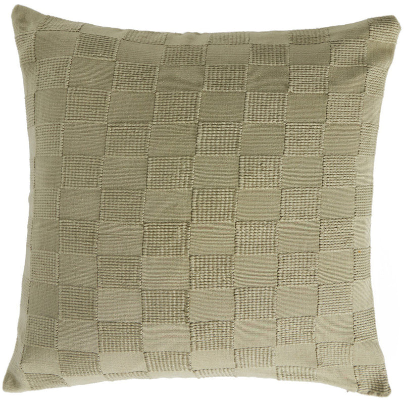 Four Hands Checked Handwoven Throw Pillow Cover