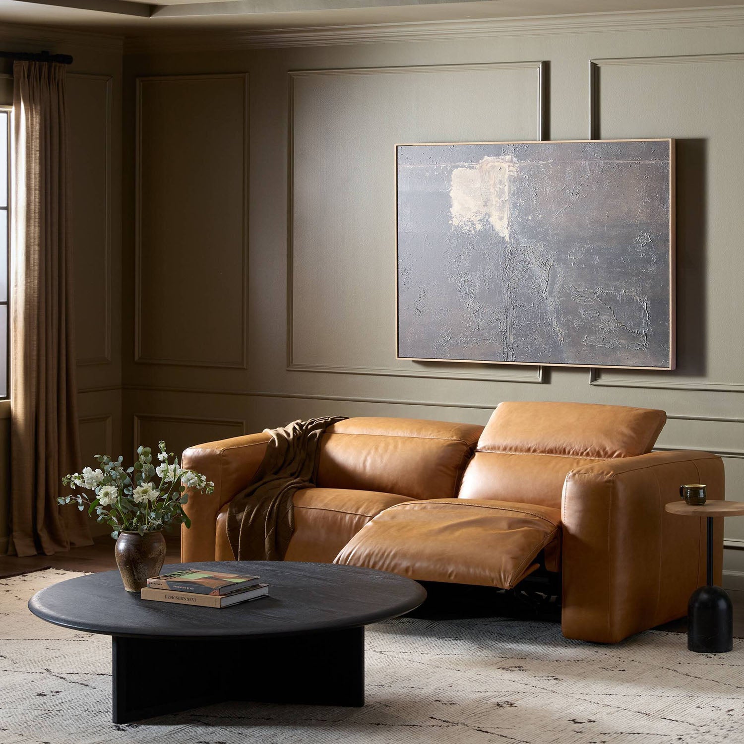 Four Hands Radley Power Recliner 2 Piece Sectional Sofa