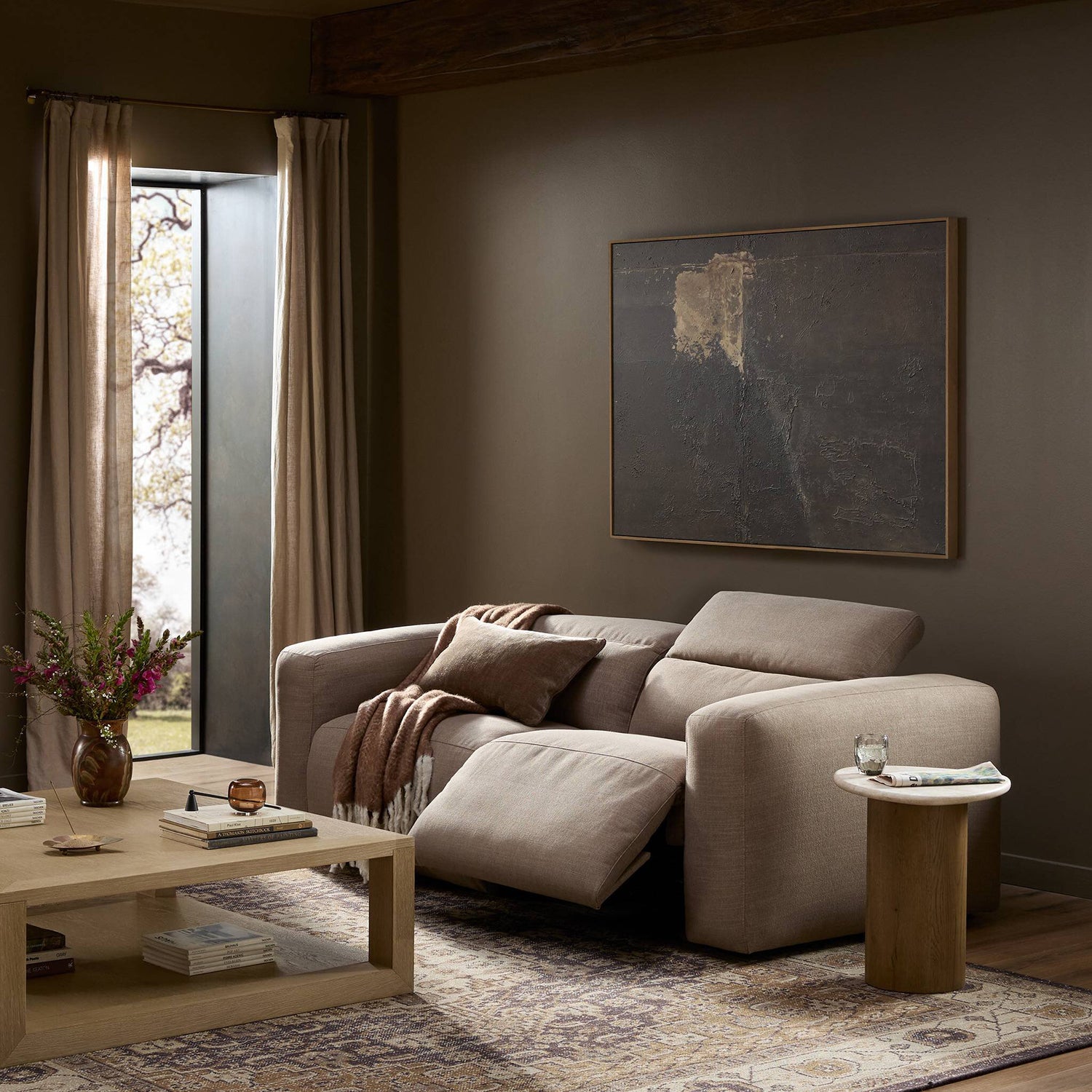 Four Hands Radley Power Recliner 2-Piece Sectional Sofa