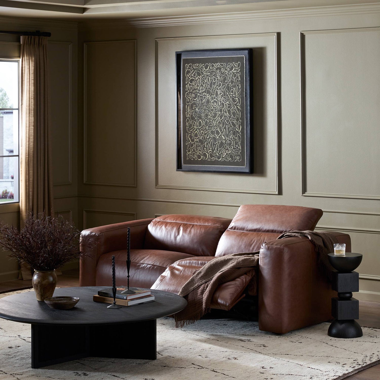 Four Hands Radley Power Recliner 2-Piece Sectional Sofa
