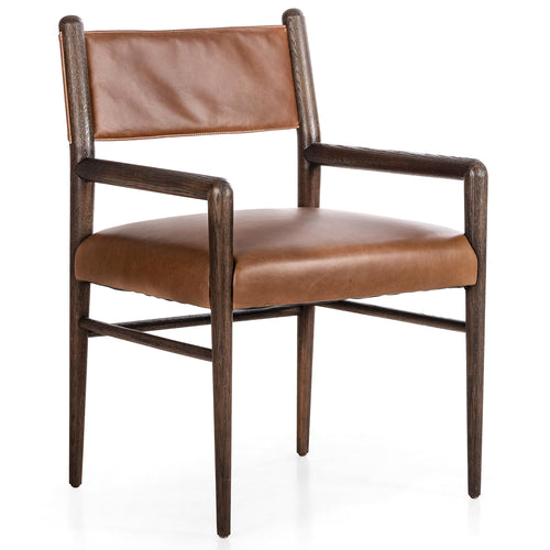 Four Hands Monerna Leather Dining Armchair Set of 2