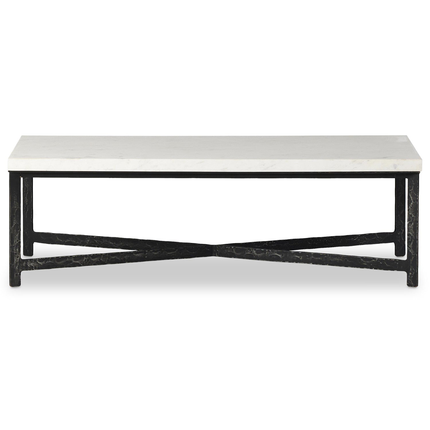 Four Hands Hammered Iron Coffee Table