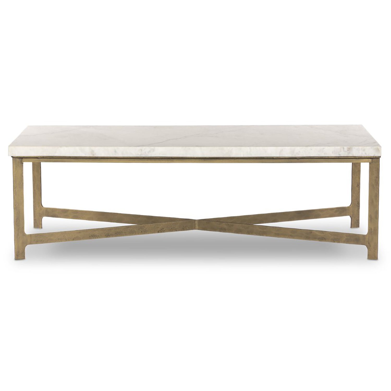 Four Hands Hammered Iron Coffee Table