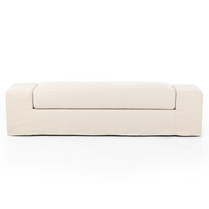 Four Hands Wide Arm Slipcover Accent Bench