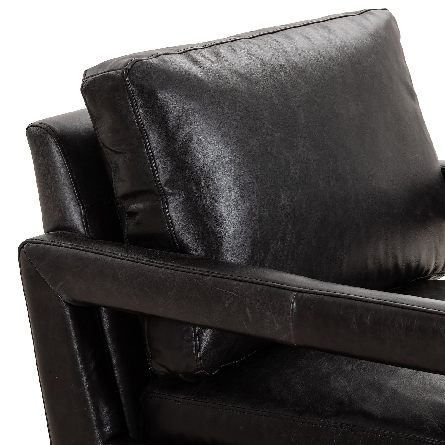 Four Hands Olson Leather Swivel Chair