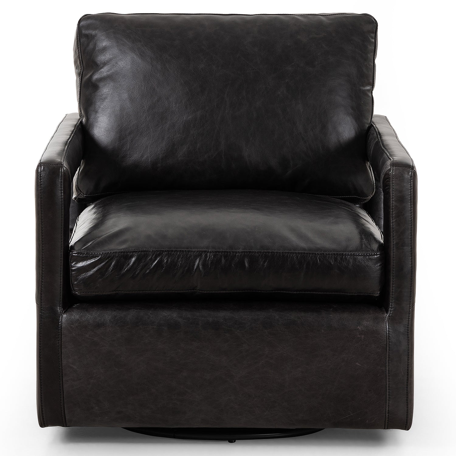 Four Hands Olson Leather Swivel Chair