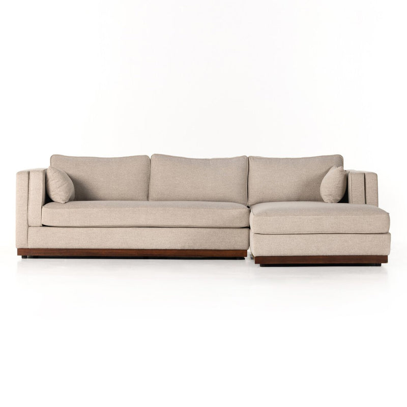 Four Hands Lawrence 2-Piece Sectional Sofa with Chaise – Paynes Gray