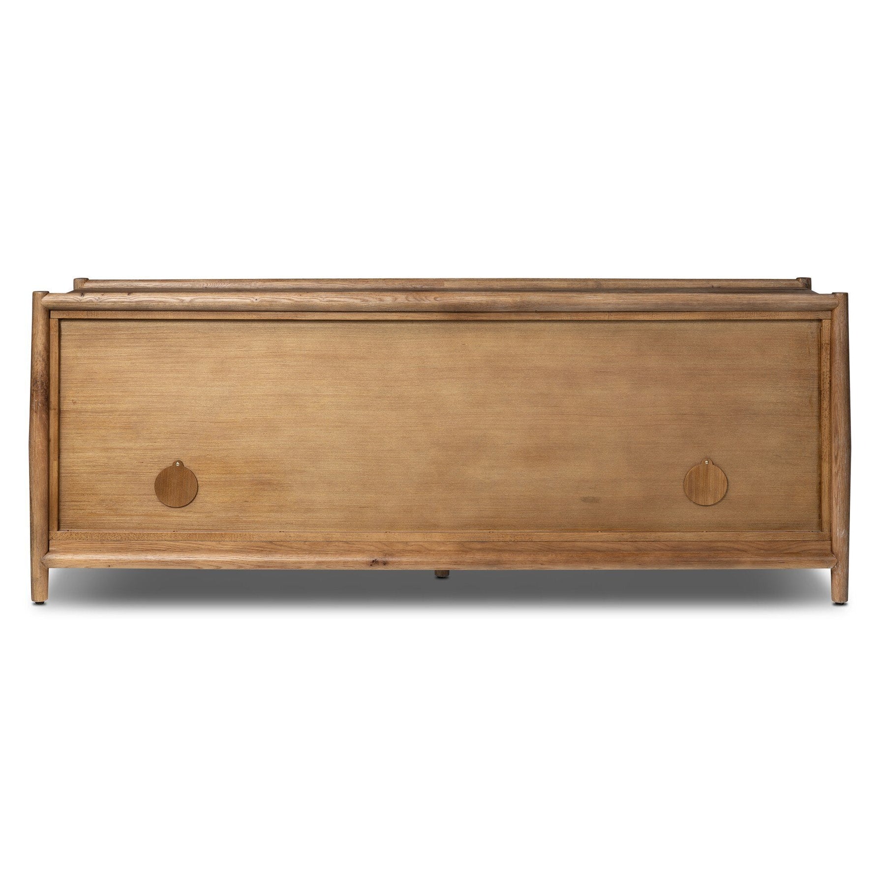 Four Hands Glenview Weathered Oak Media Console back view