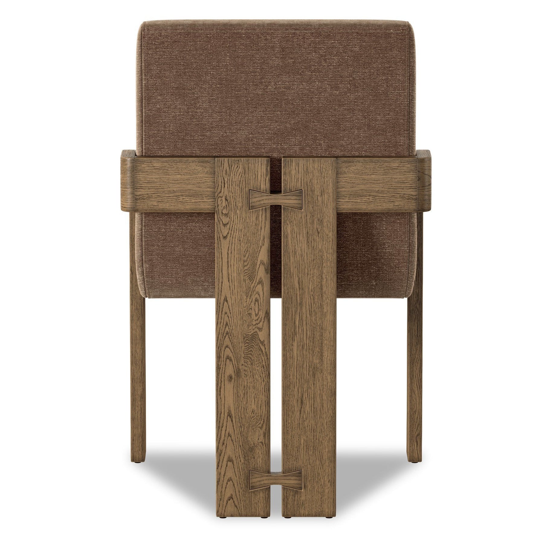 Four Hands Roxy Altair Mushroom Dining Armchair back view