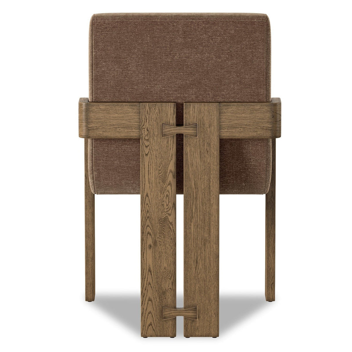 Four Hands Roxy Altair Mushroom Dining Armchair back view